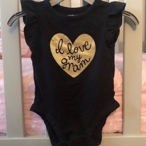 I Love Gram Baby Bodysuit